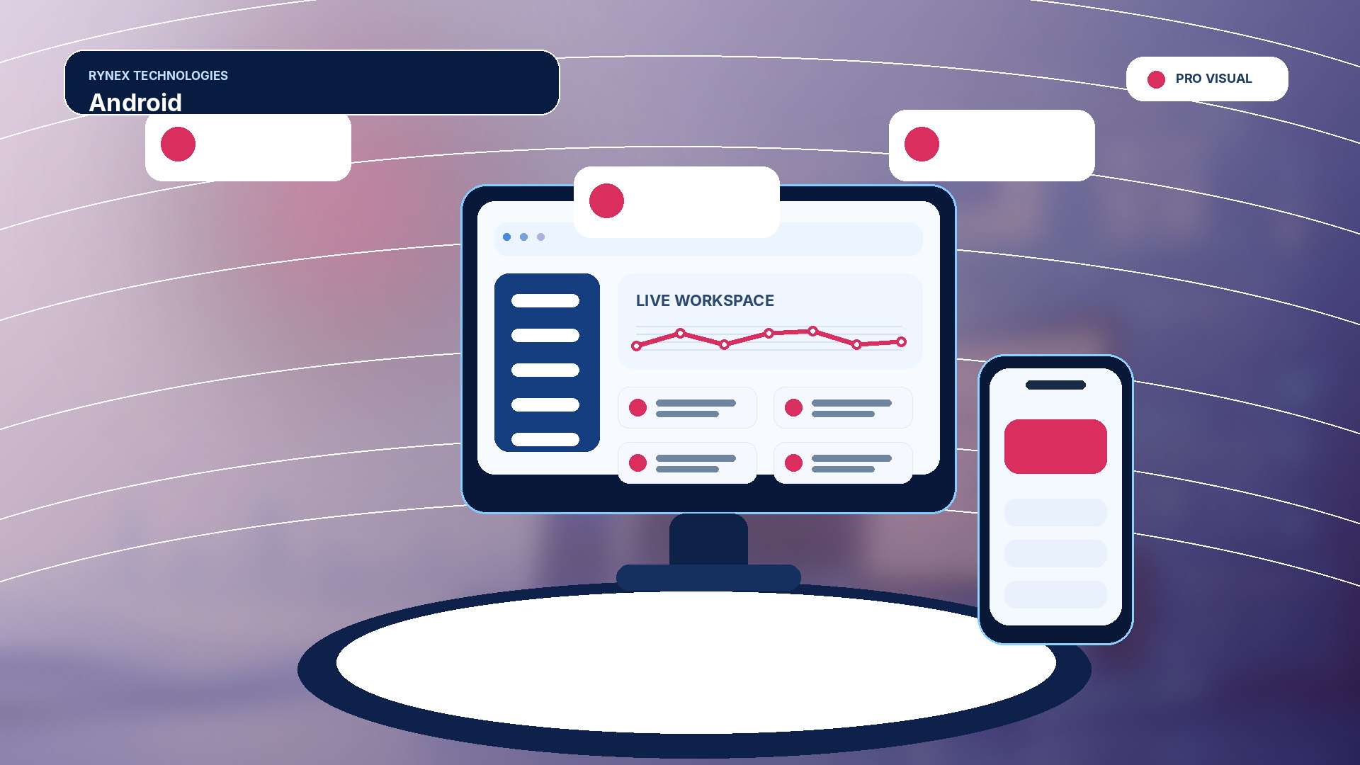Android – responsive 4K technology visual