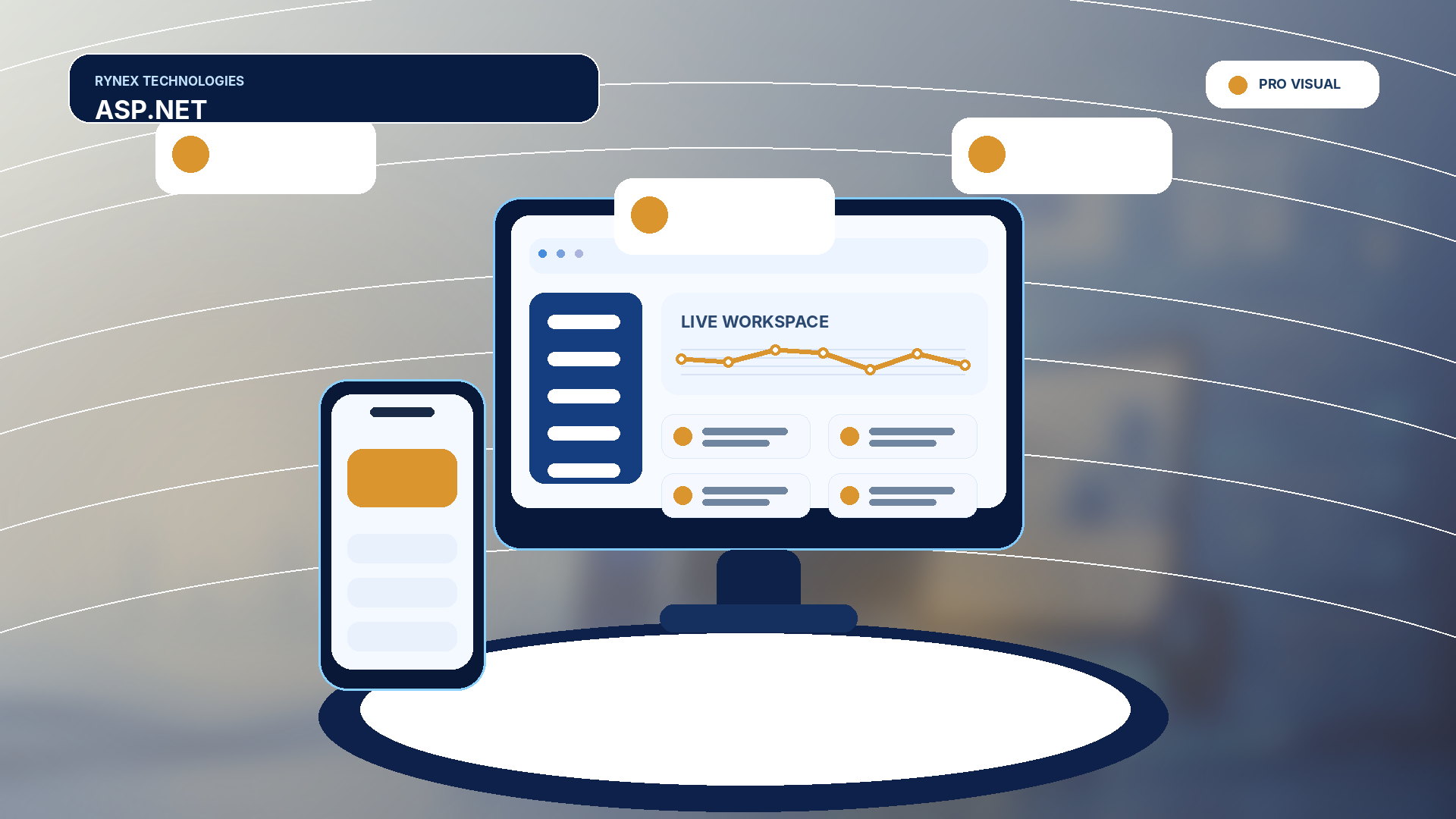 ASP.NET – responsive 4K technology visual