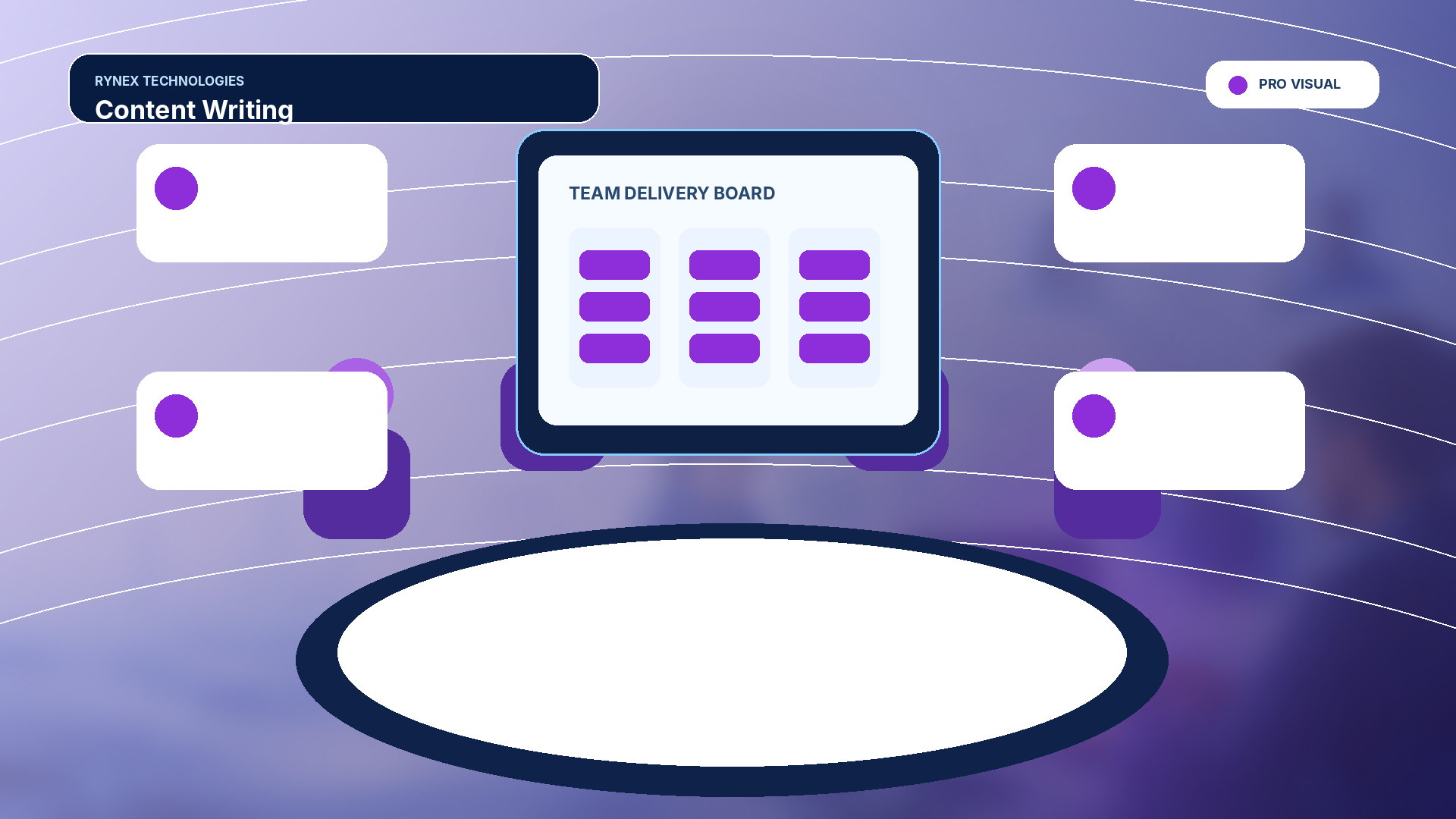 Content Writing – responsive 4K technology visual