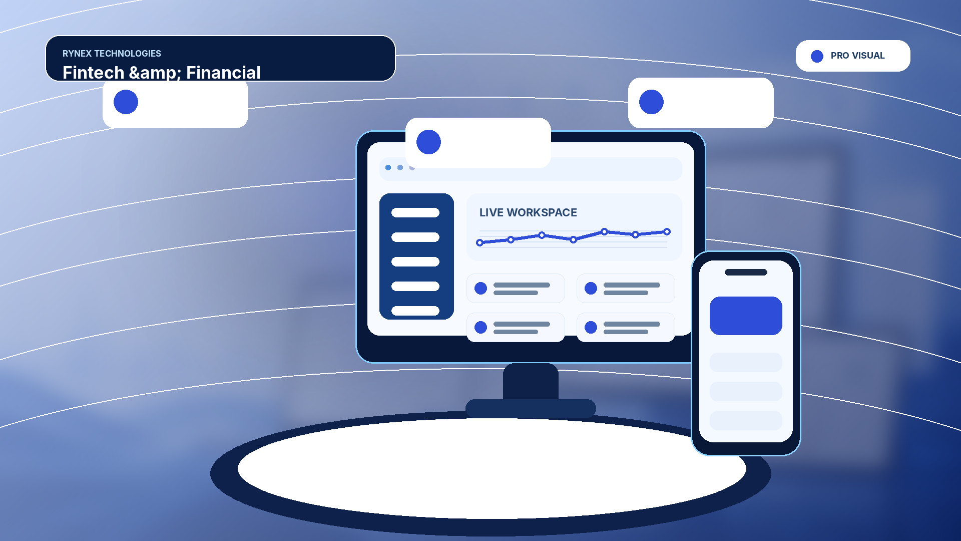 Fintech & Financial – responsive 4K technology visual