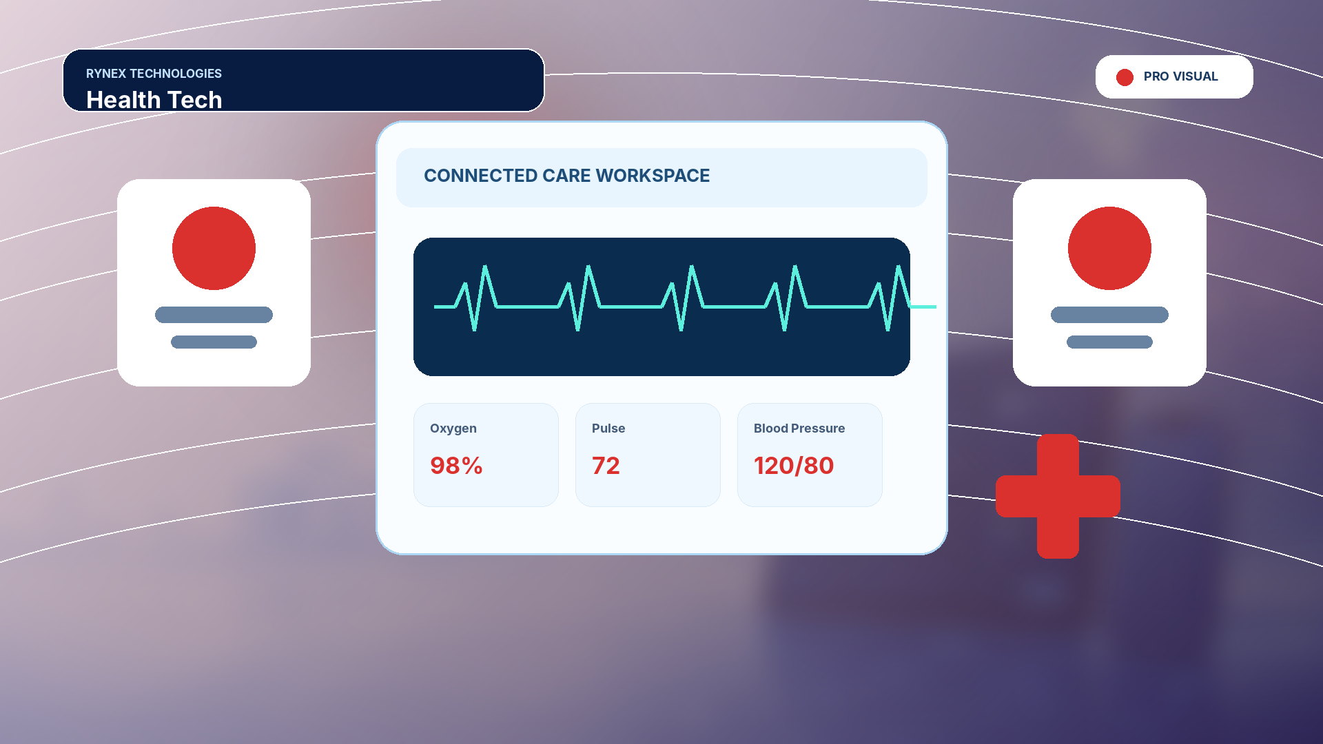 Health Tech – responsive 4K technology visual