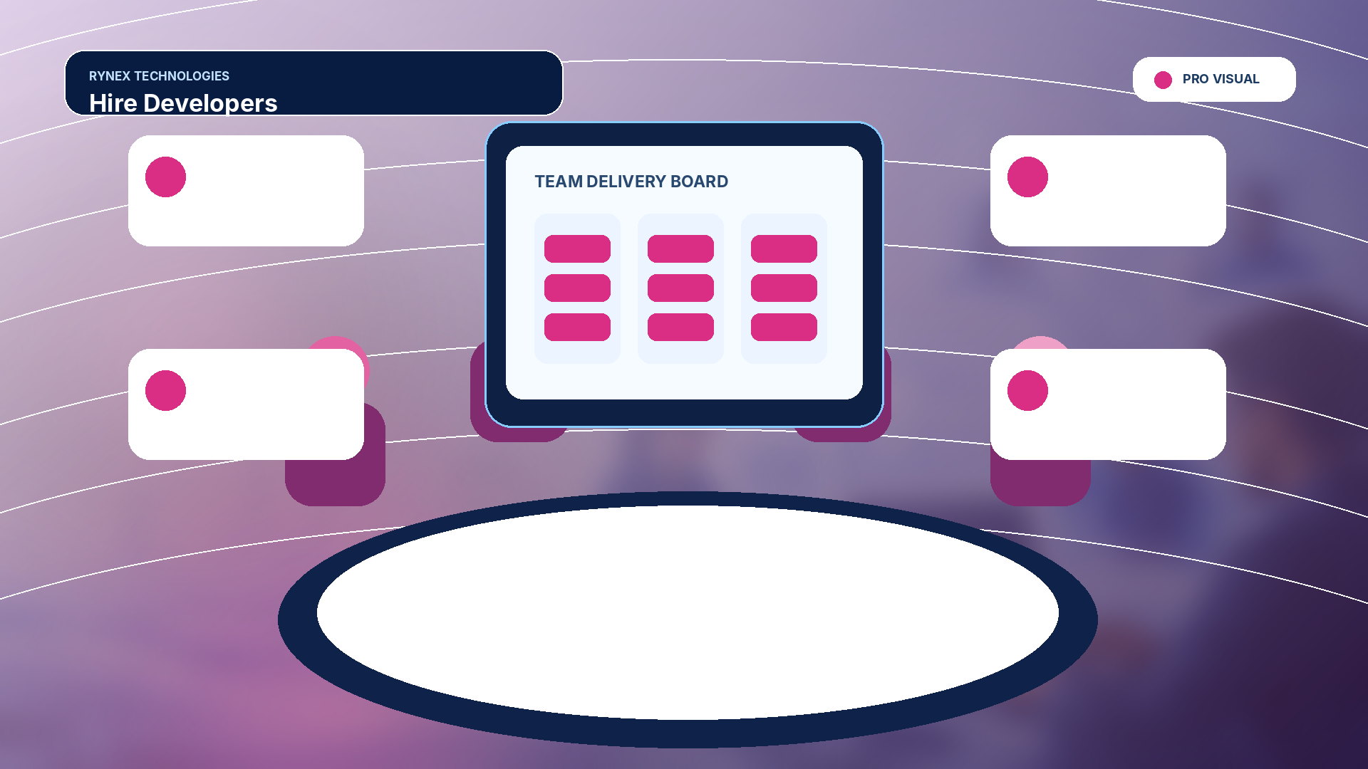 Hire Developers – responsive 4K technology visual