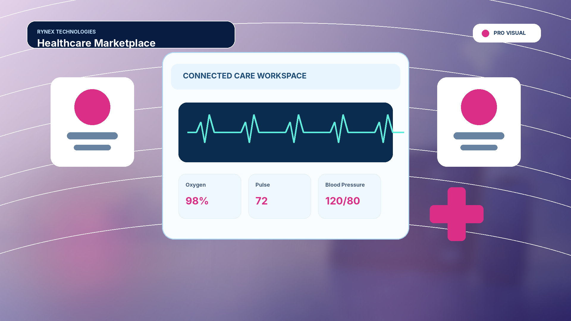 Healthcare Marketplace – responsive 4K technology visual