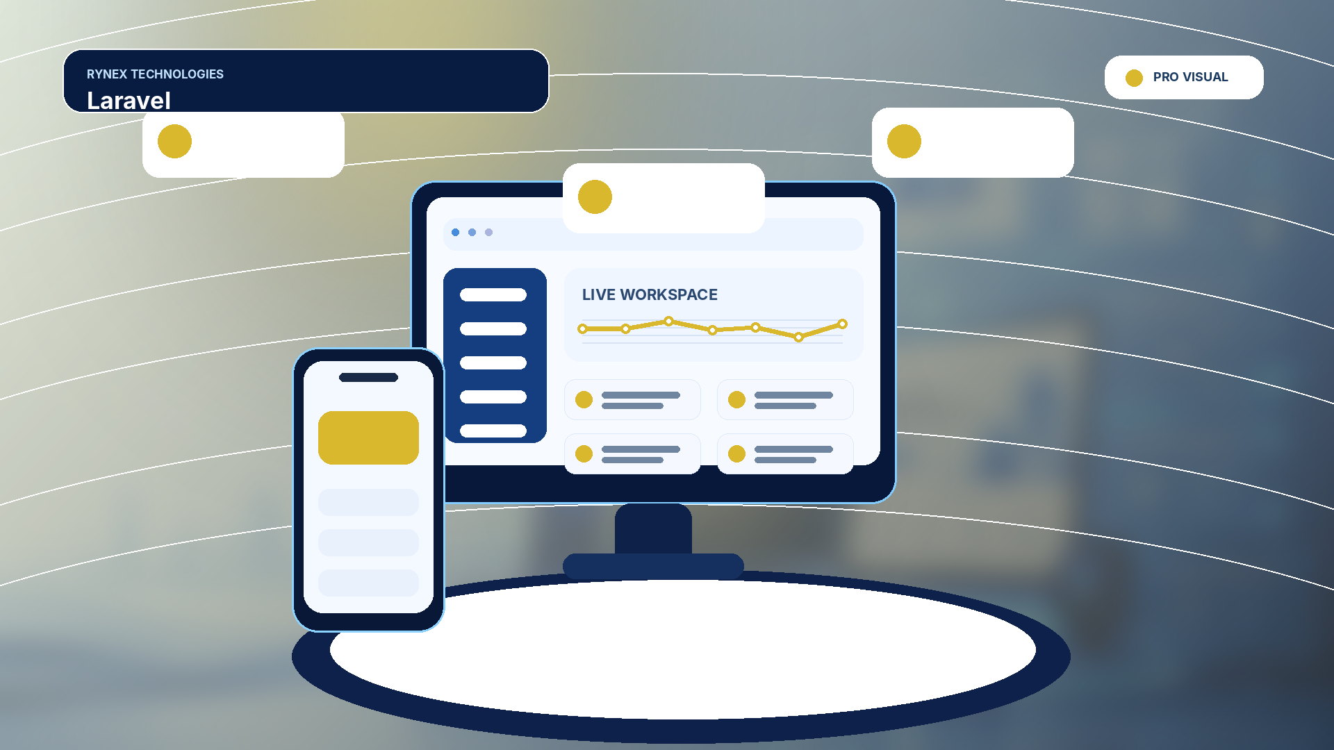Laravel – responsive 4K technology visual