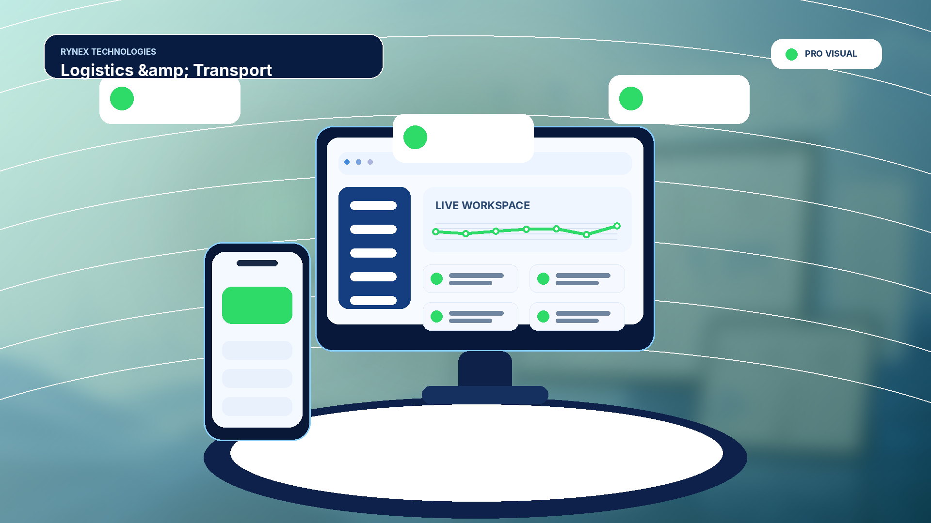 Logistics & Transport – responsive 4K technology visual