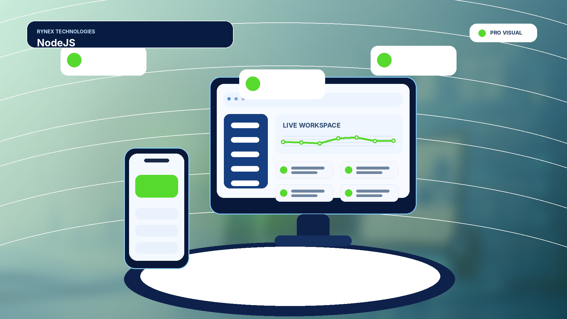 NodeJS – responsive 4K technology visual