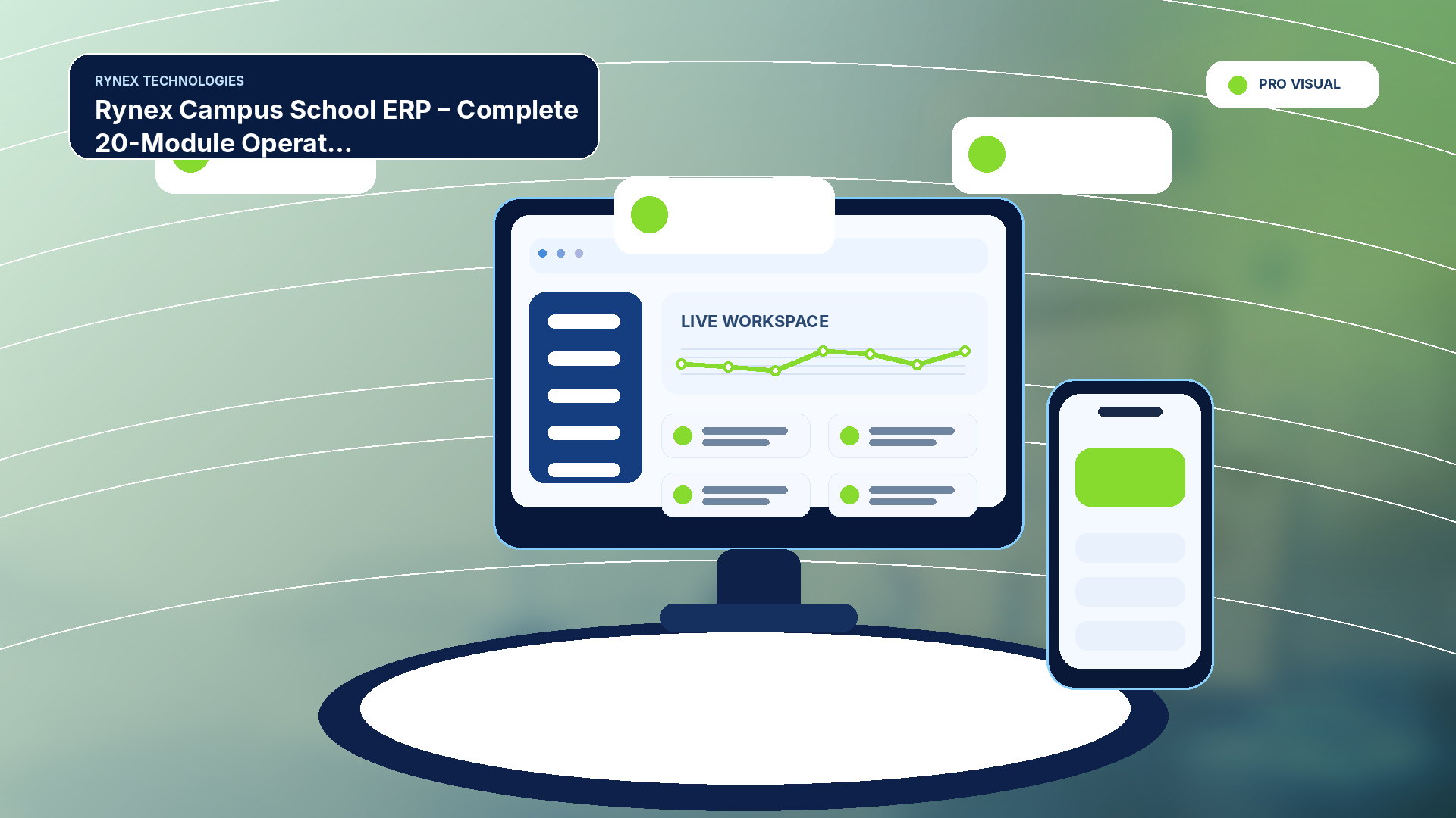 Rynex Campus School ERP – Complete 20-Module Operations Guide – responsive 4K technology visual
