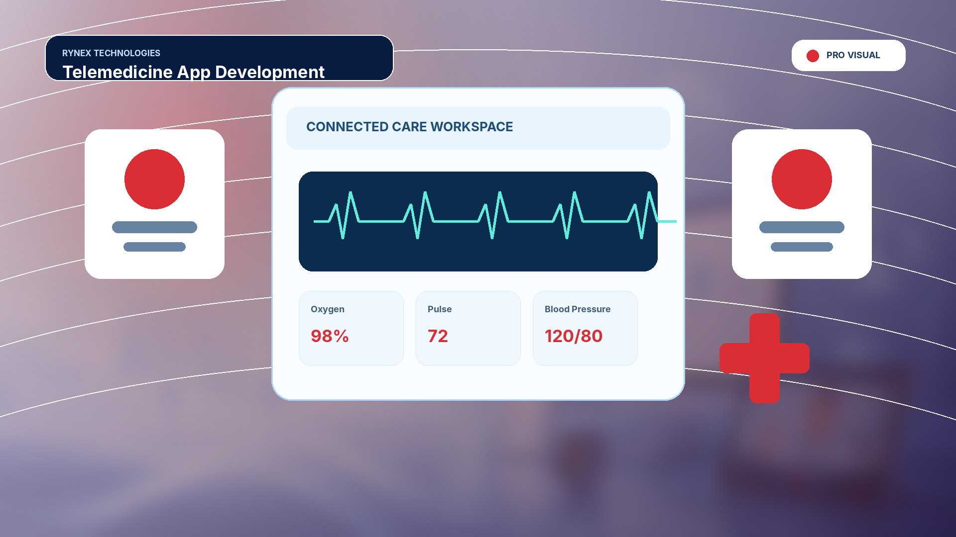 Telemedicine App Development – responsive 4K technology visual